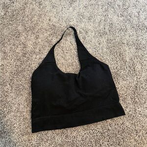 Auden Black Adjustable-Strap Bralette Halter Top size large